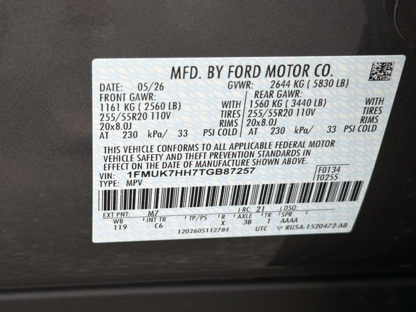 2026 Ford Explorer PLATINUM RWD