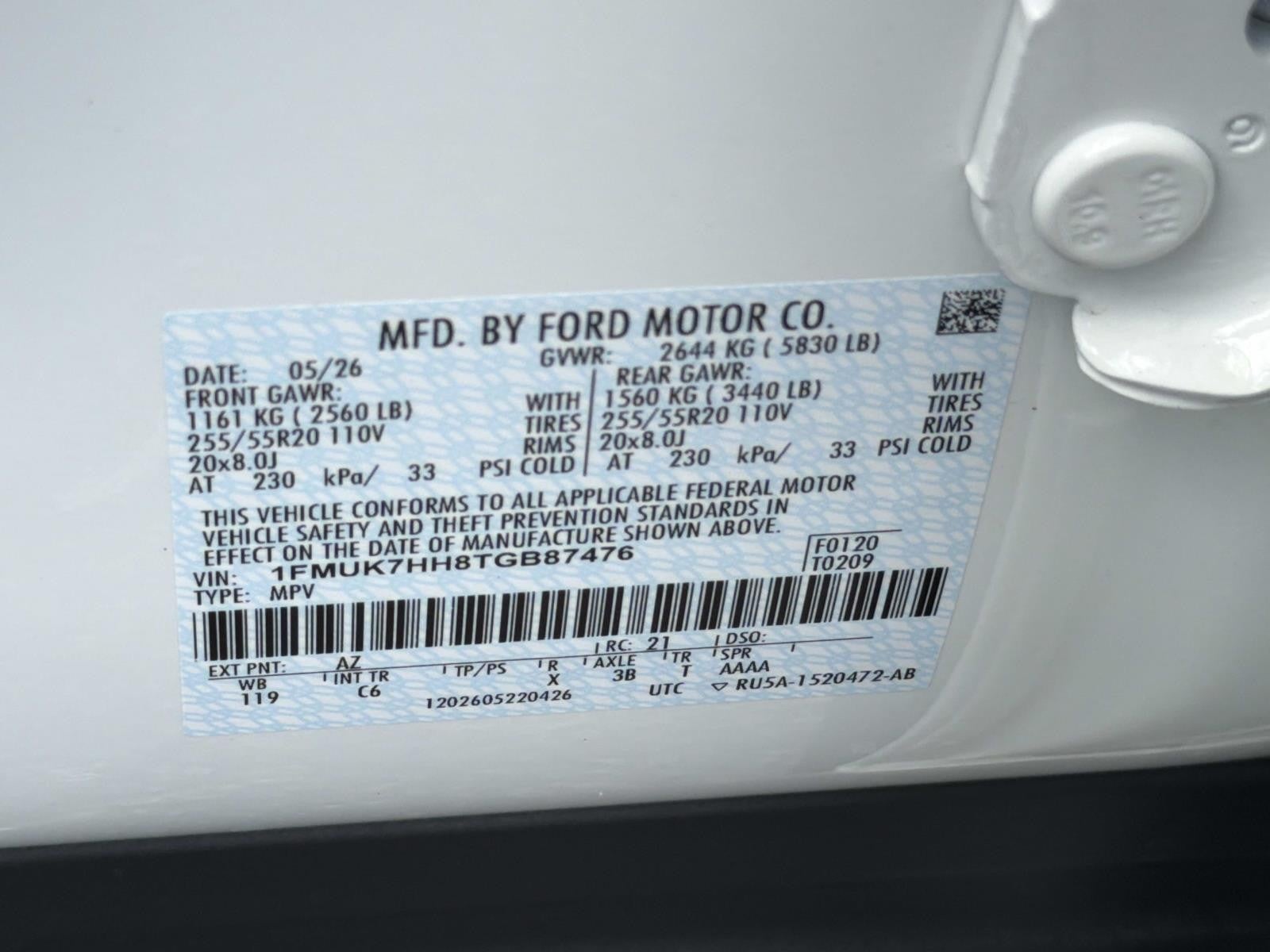 2026 Ford Explorer PLATINUM RWD