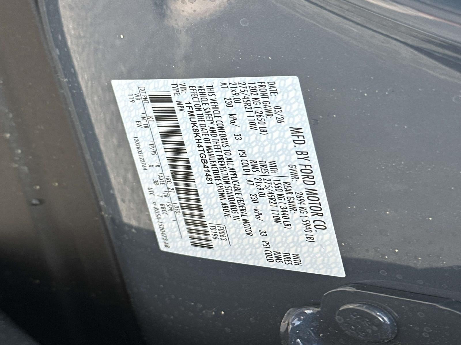 2026 Ford Explorer ST-LINE 4WD