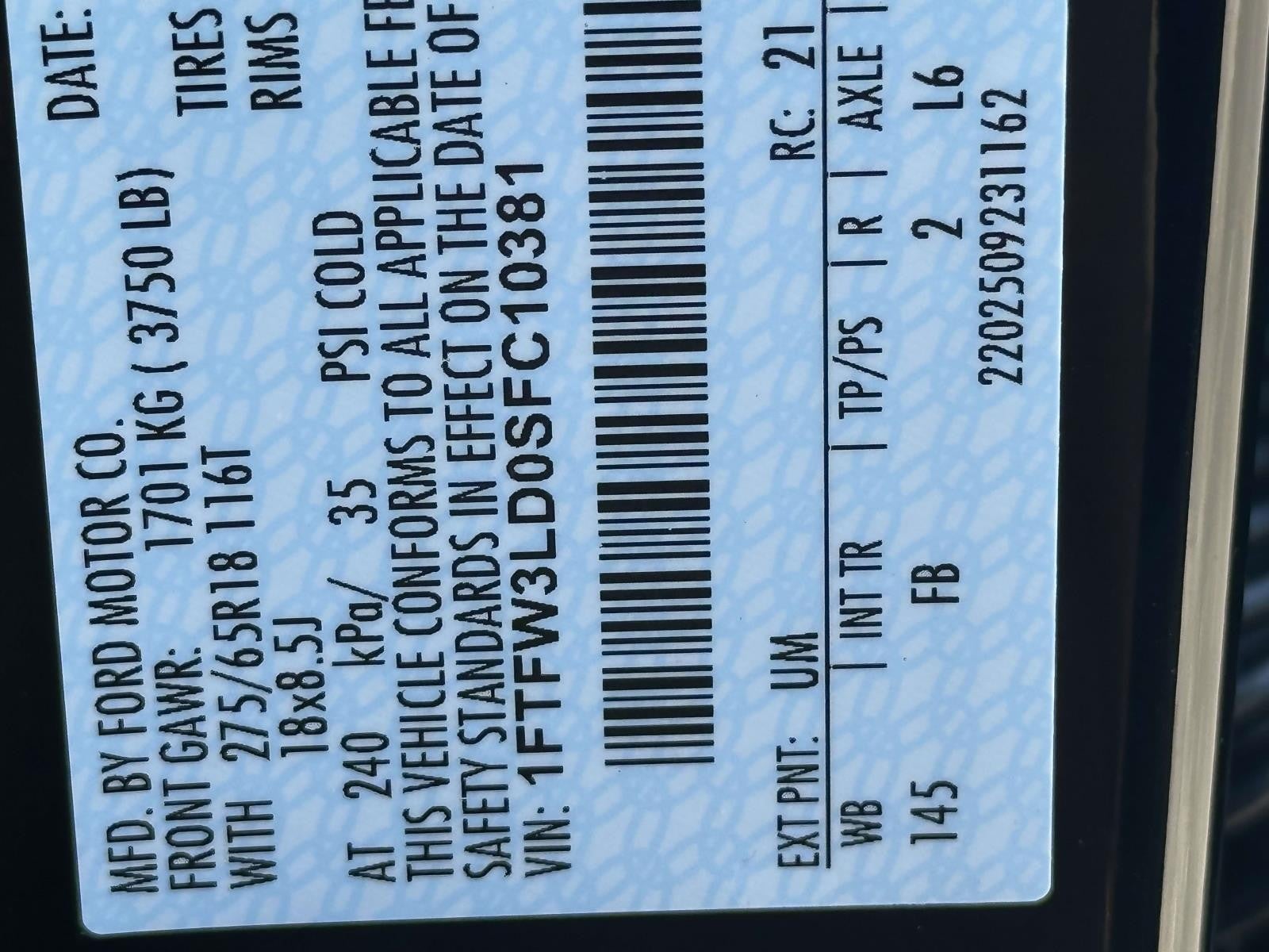 2025 Ford F-150 XLT 4WD SUPERCREW 5.5' BO