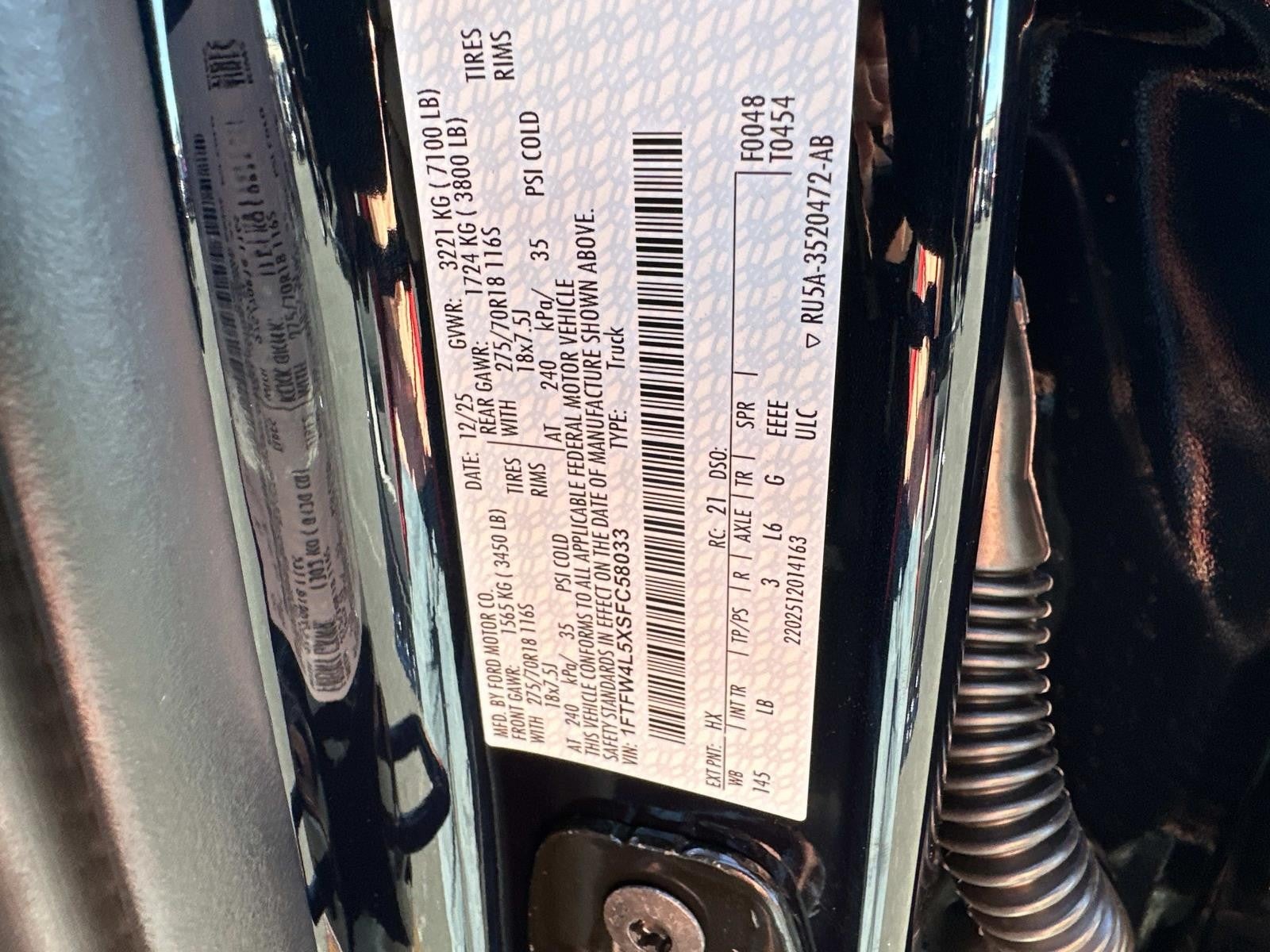 2025 Ford F-150 TREMOR 4WD SUPERCREW 5.5'