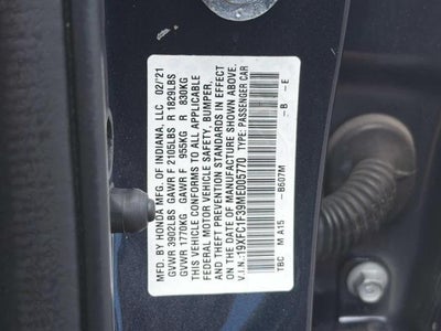 2021 Honda Civic Sedan EX