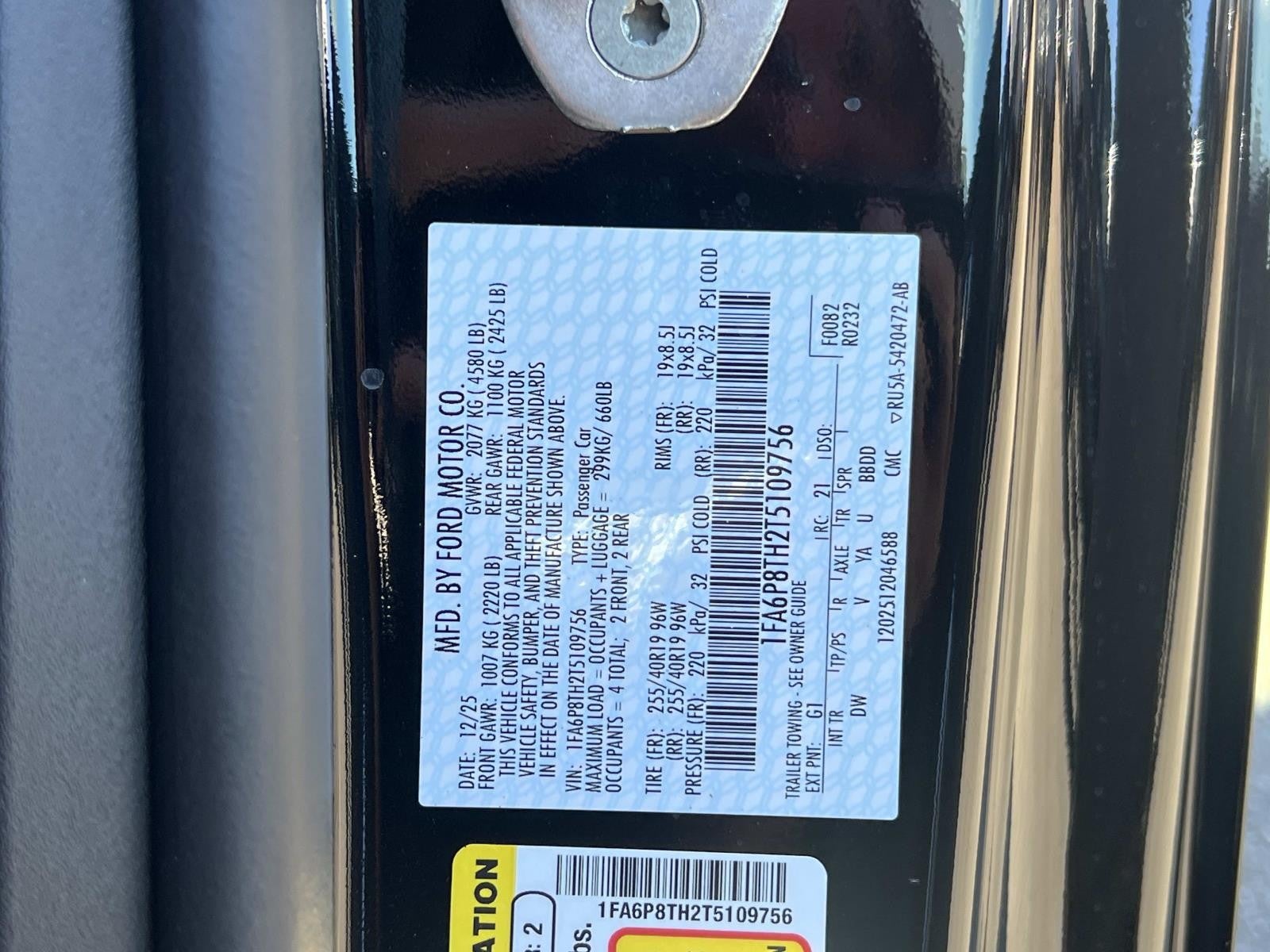 2026 Ford Mustang ECOBOOST PREMIUM FASTBACK