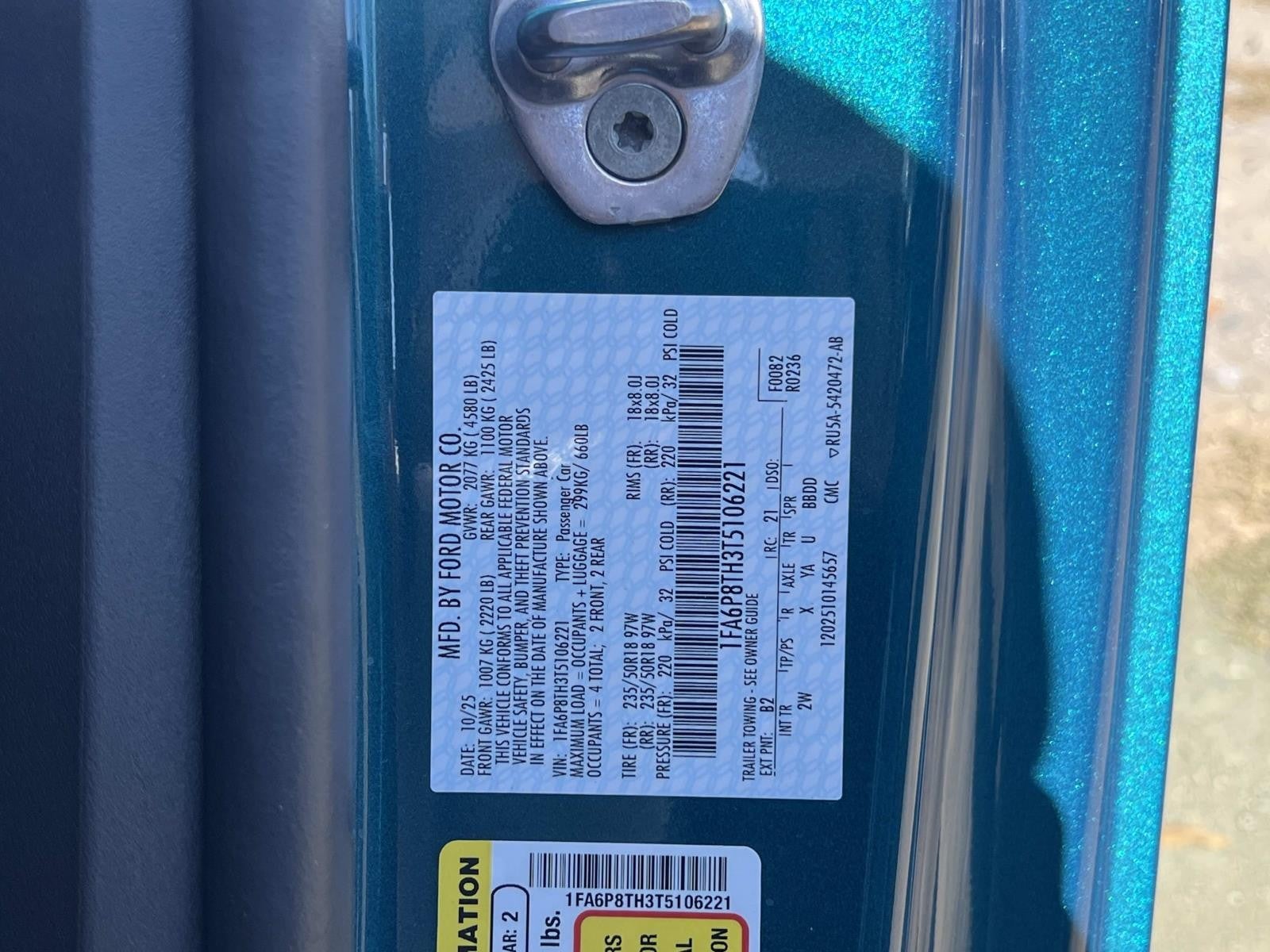 2026 Ford Mustang ECOBOOST FASTBACK