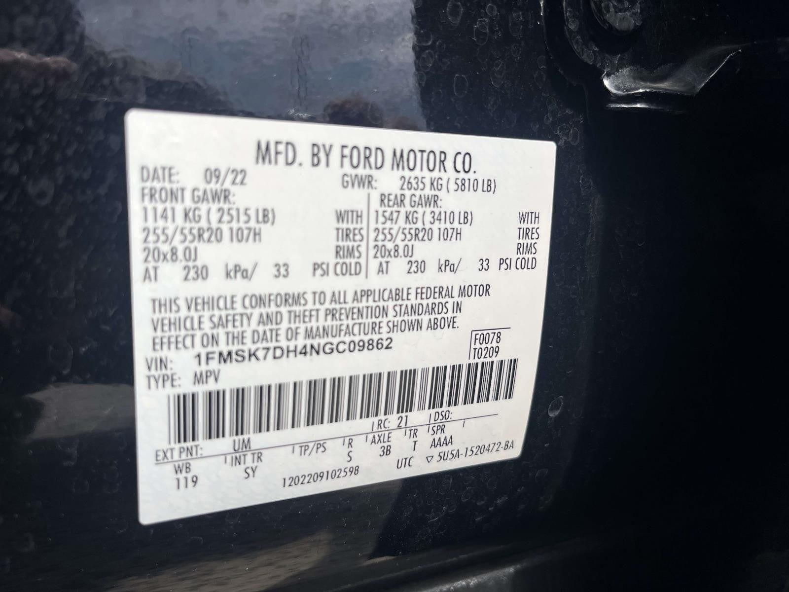 2022 Ford Explorer XLT RWD