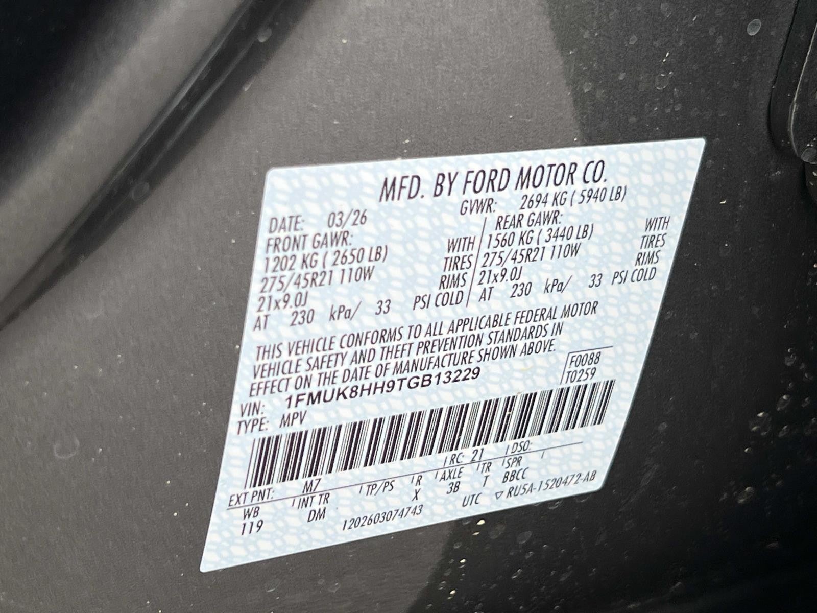 2026 Ford Explorer PLATINUM 4WD