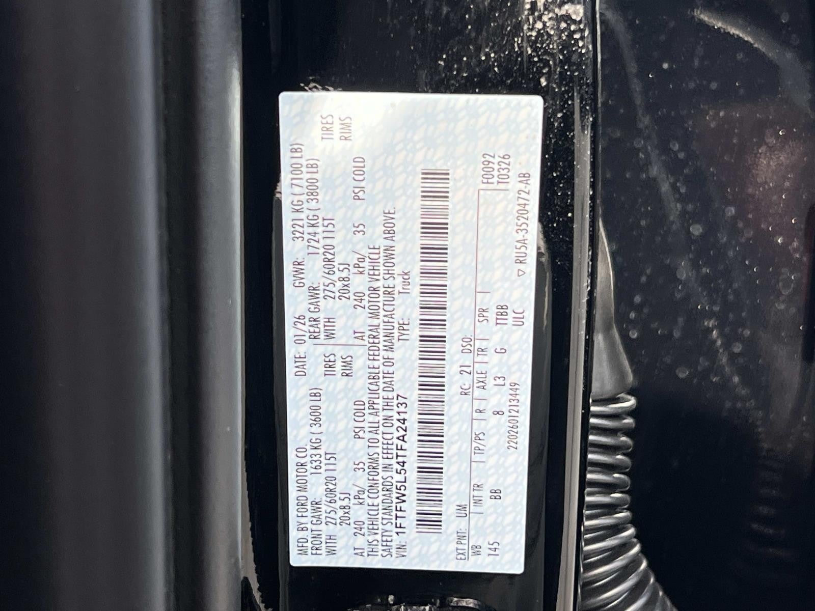 2026 Ford F-150 LARIAT 4WD SUPERCREW 5.5' PUG PACKAGE