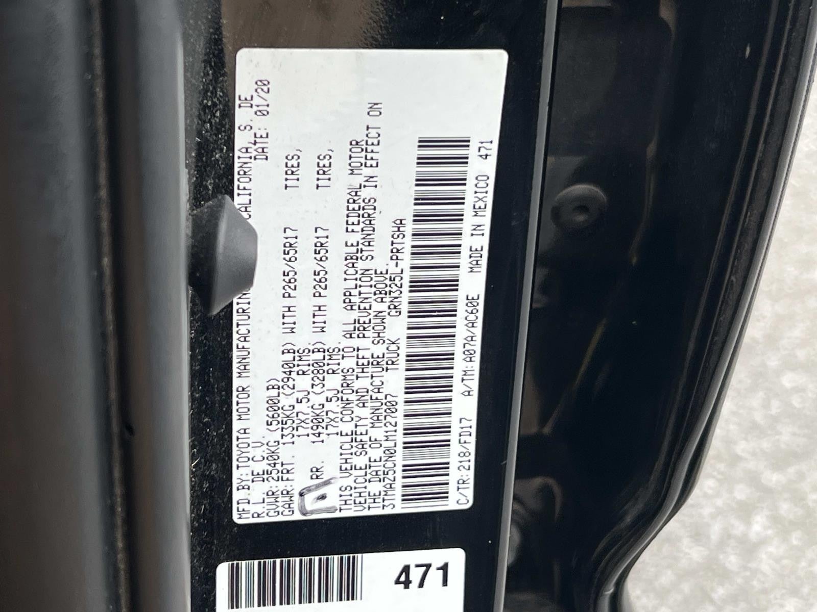 2020 Toyota Tacoma 2WD SR5