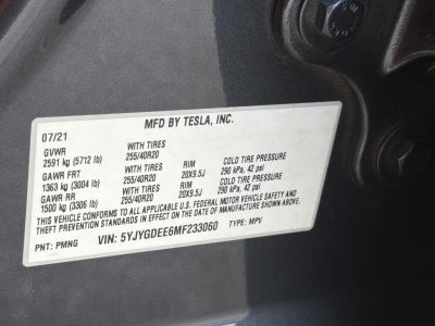 2021 Tesla Model Y Long Range