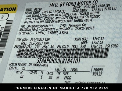 2020 Ford Fusion SE