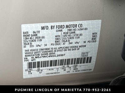 2022 Lincoln Aviator Reserve