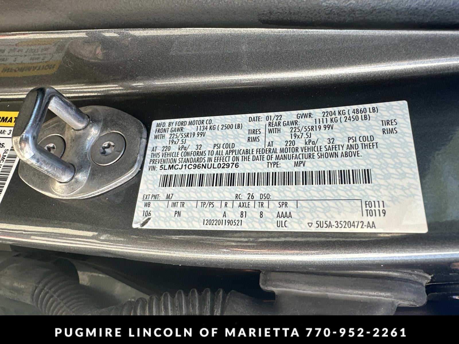 2022 Lincoln Corsair Standard