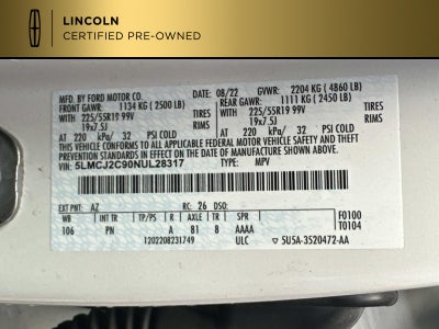 2022 Lincoln Corsair Reserve