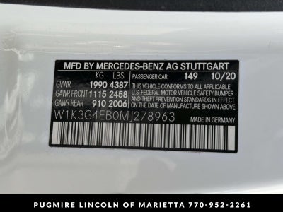 2021 Mercedes-Benz A-Class A 220