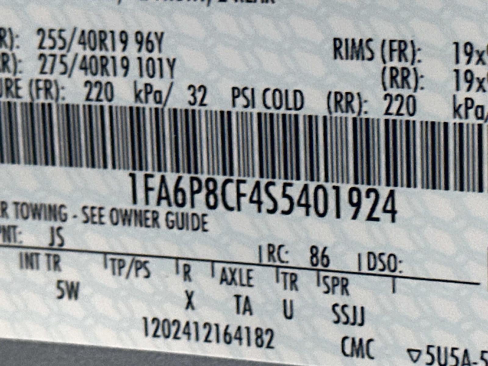 2025 Ford Mustang GT PREMIUM FASTBACK