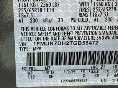 2026 Ford Explorer ACTIVE W/200A PKG RWD