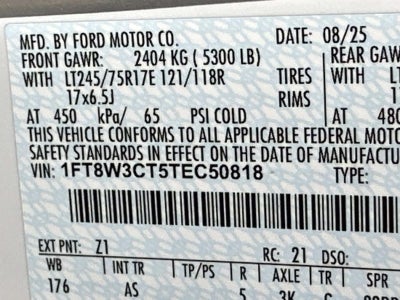 2026 Ford Super Duty F-350 DRW XL 2WD CREW CAB 8' BOX