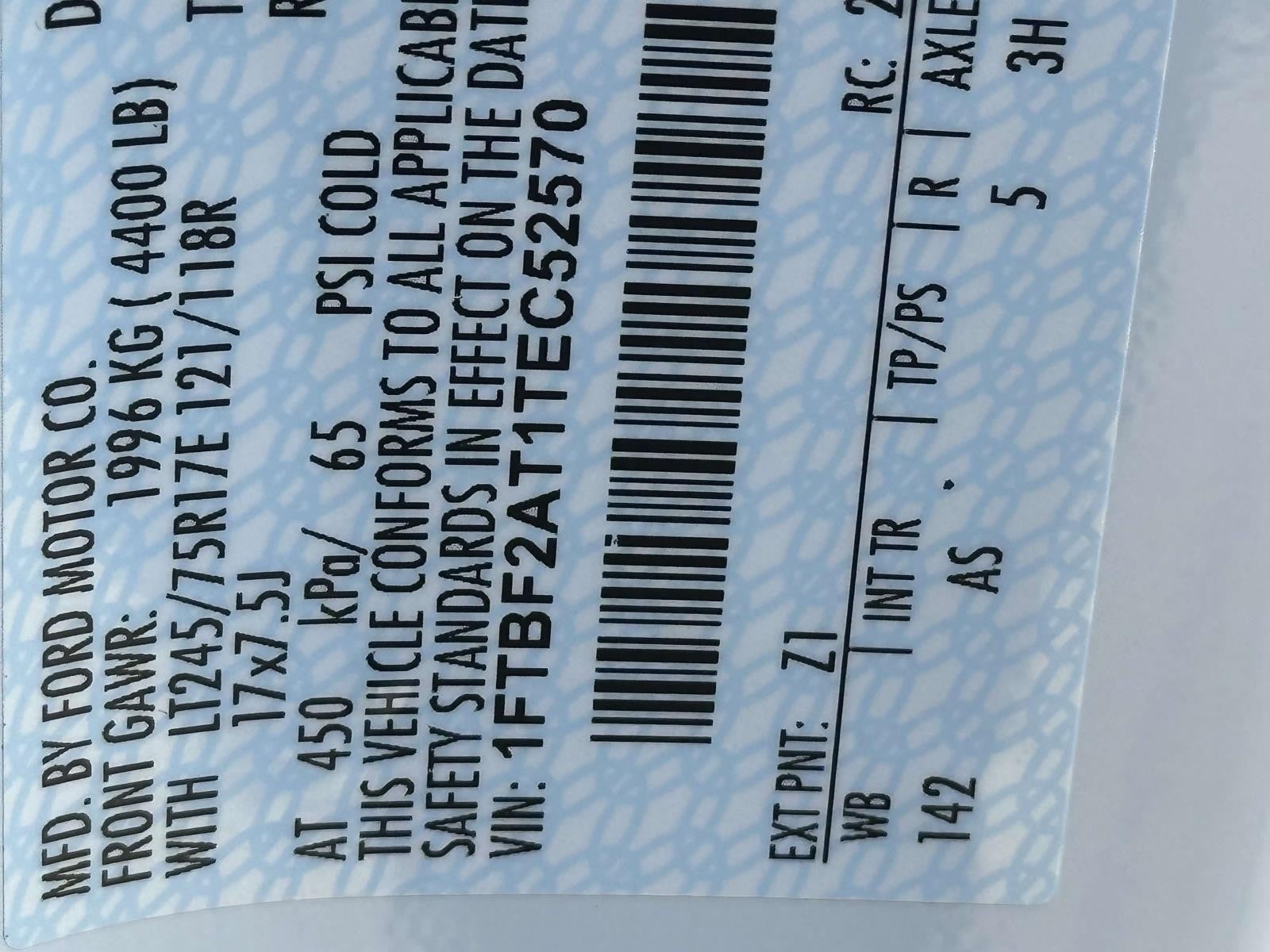 2026 Ford Super Duty F-250 SRW XL 2WD REG CAB 8' BOX