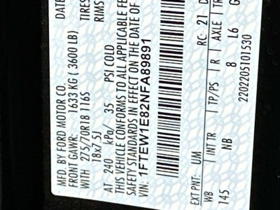 2022 Ford F-150 TREMOR 4WD SUPERCREW 5.5'