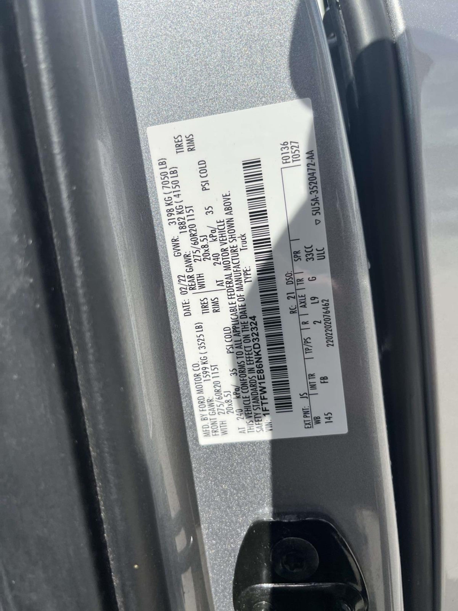 2022 Ford F-150 XLT 4WD SUPERCREW