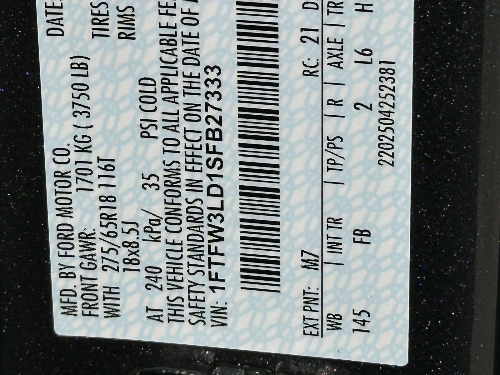 2025 Ford F-150 XLT 4WD SUPERCREW 5.5' BO