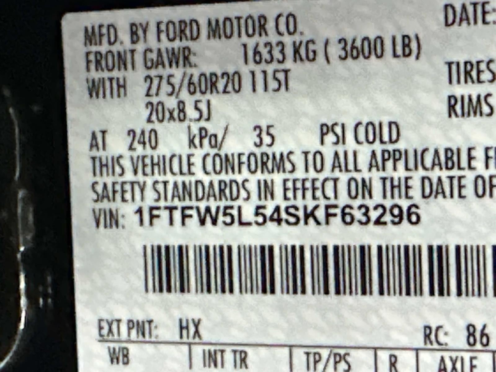 2025 Ford F-150 LARIAT 4WD SUPERCREW 5.5'