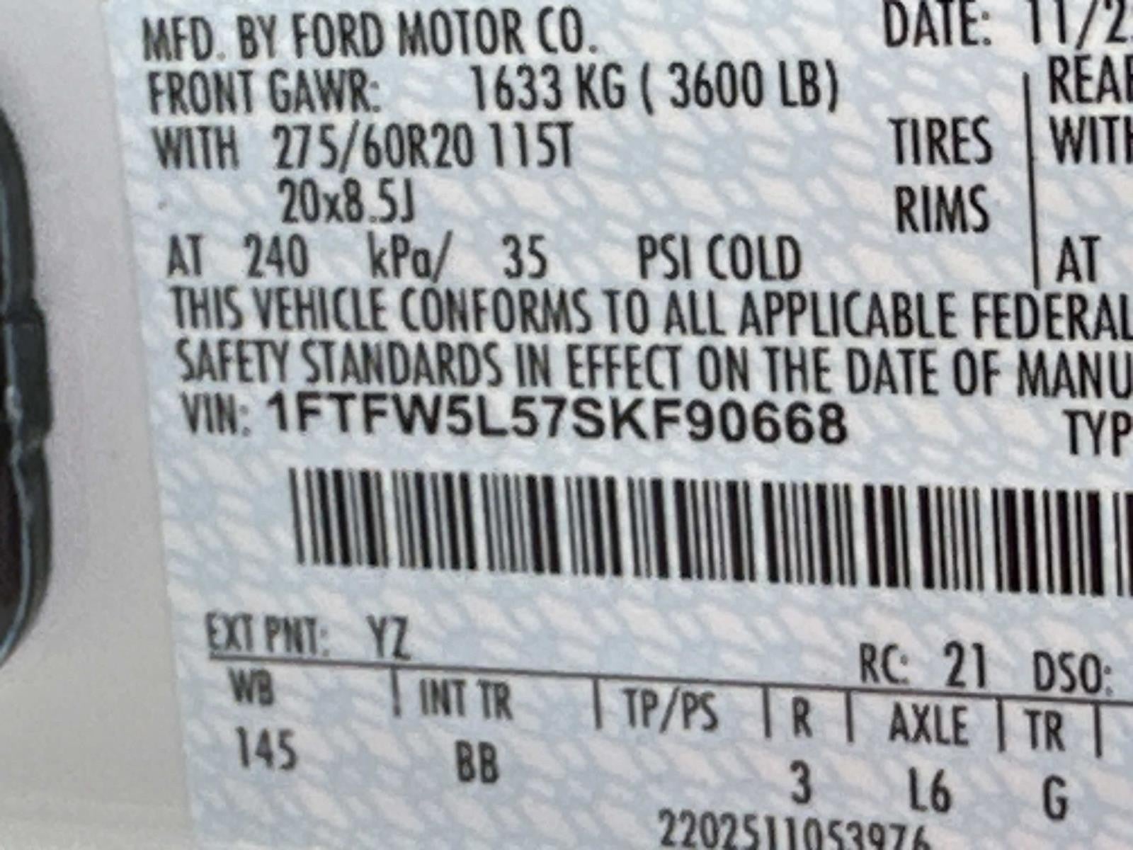 2025 Ford F-150 LARIAT 4WD SUPERCREW 5.5'