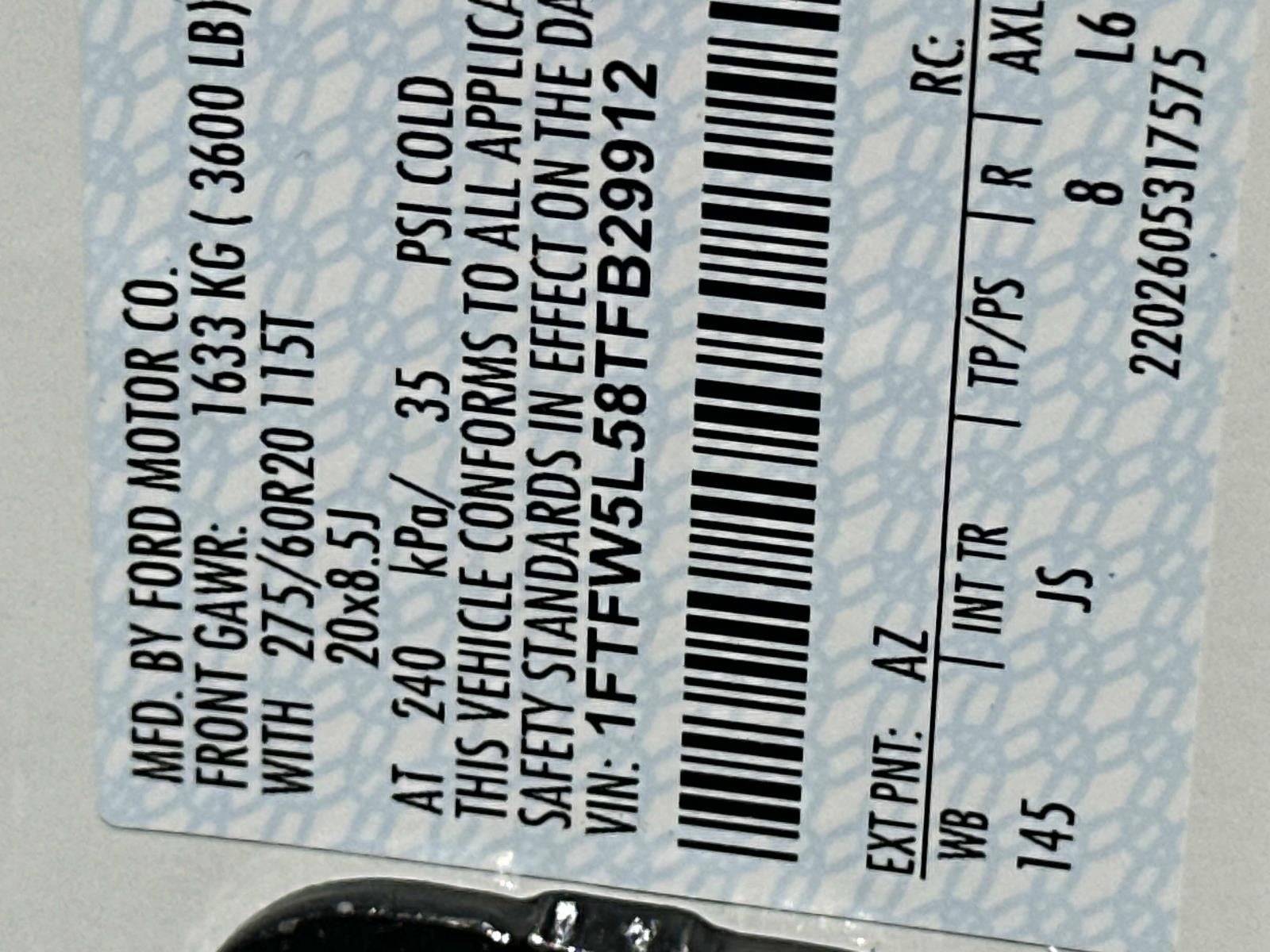 2026 Ford F-150 LARIAT 4WD SUPERCREW 5.5'