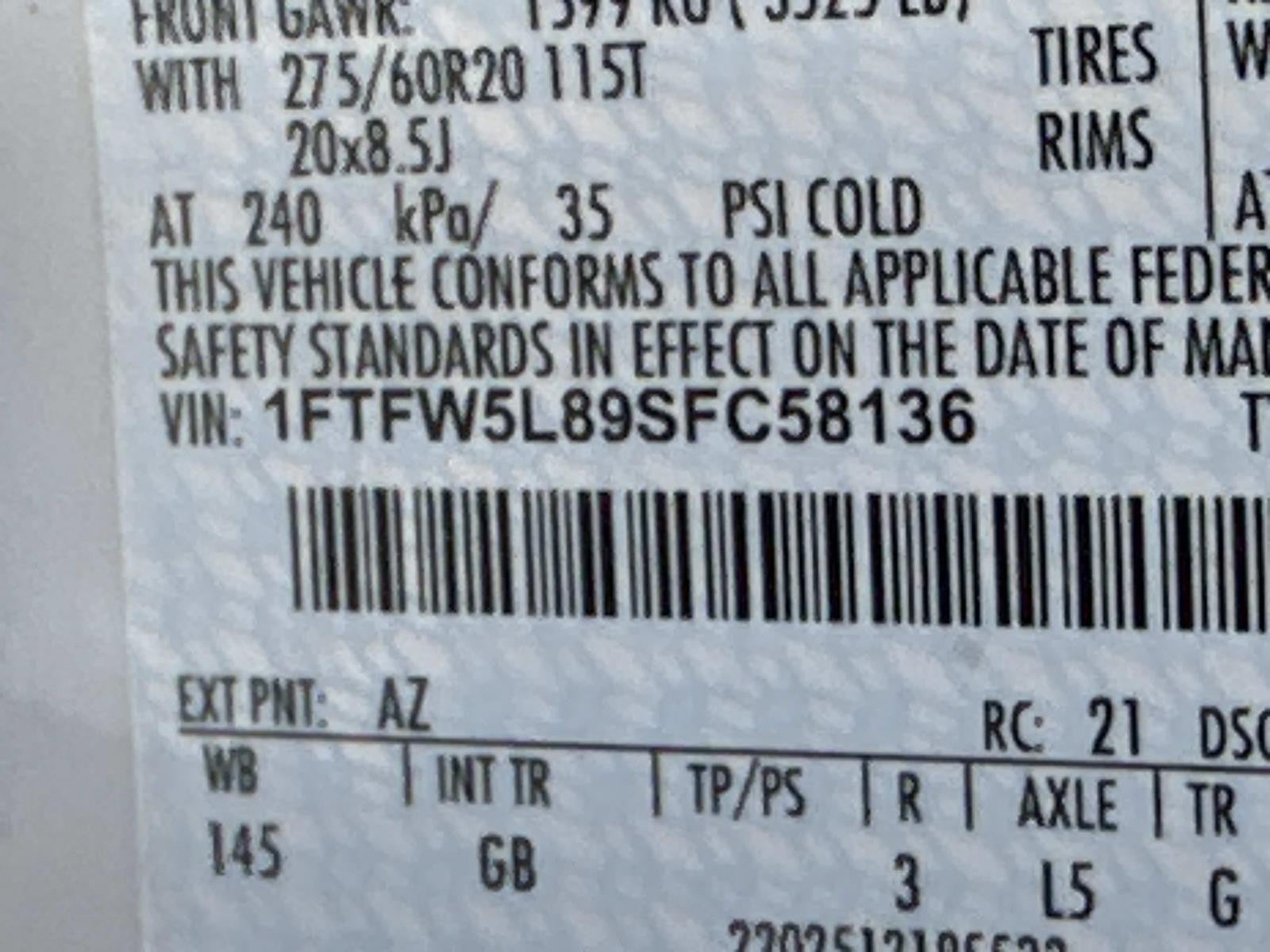 2025 Ford F-150 LARIAT 4WD SUPERCREW 5.5'