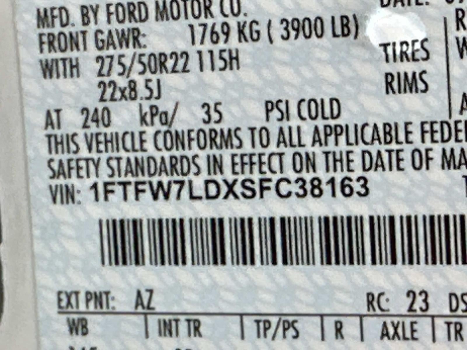 2025 Ford F-150 PLATINUM 4WD SUPERCREW 5.