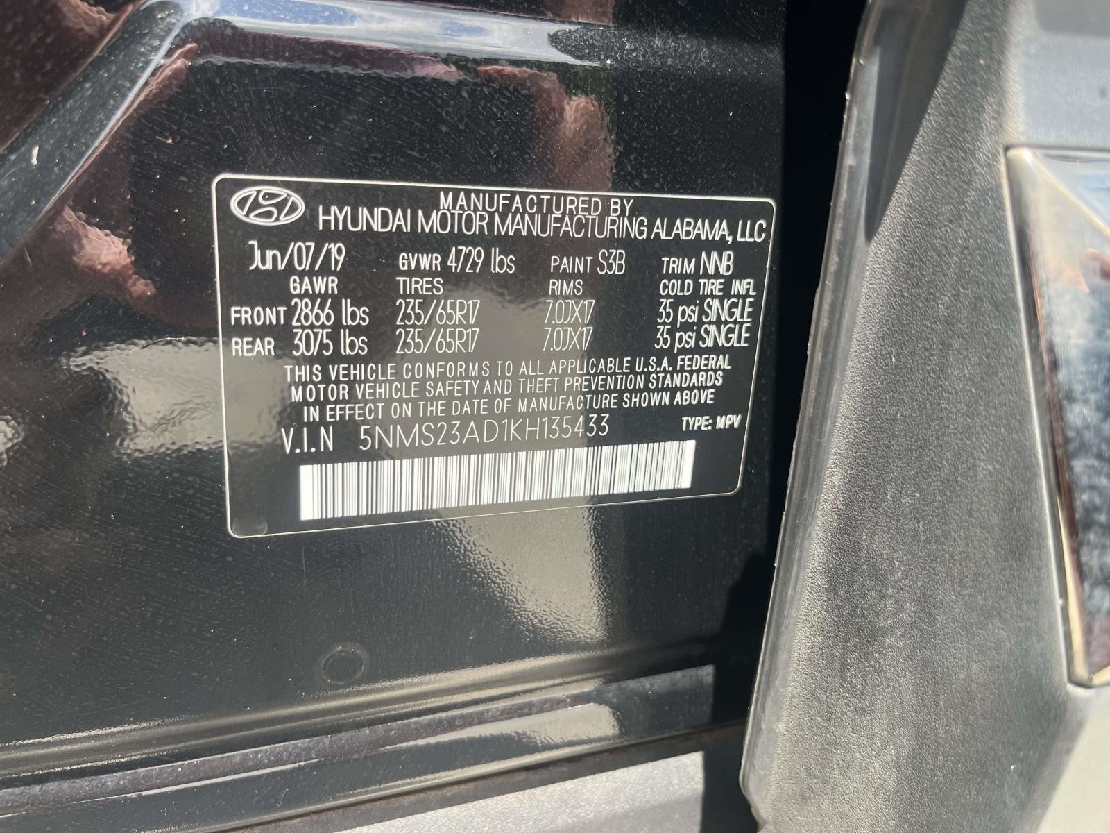 2019 Hyundai Santa Fe SE