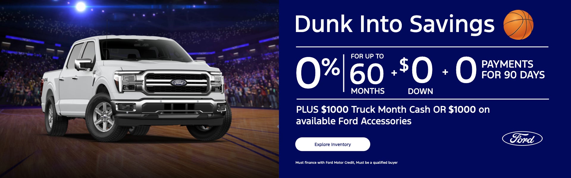 0% for up to 60 months + $0 Down + 0 payments for 90 days